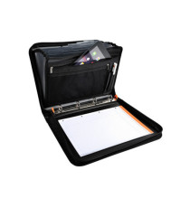 Conferenziere con meccaniscmo Exafolder - PP - 4 anelli 30 mm - nero - Exacompta