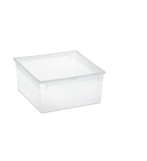 Contenitore multiuso Light Box L - 37,8x39,6x18,5 cm - 23 L - plastica - trasparente - Terry