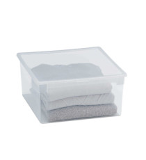 Contenitore multiuso Light Box L - 37,8x39,6x18,5 cm - 23 L - plastica - trasparente - Terry