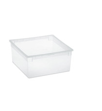 Contenitore multiuso Light Box L - 37,8x39,6x18,5 cm - 23 L - plastica - trasparente - Terry