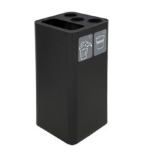 Contenitore per raccolta differenziata - con divisiorio bicchieri - 50 L - nero - Stilcasa Contenitore per raccolta differenziata - con divisiorio bicchieri - 50 L - nero - Stilcasa