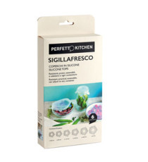 Coperchi in silicone Sigillafresco - Perfetto - set 6 pezzi Coperchi in silicone Sigillafresco - Perfetto - set 6 pezzi