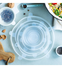 Coperchi in silicone Sigillafresco - Perfetto - set 6 pezzi