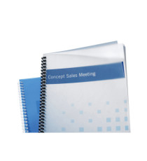 Copertine PolyClear View - A4 - 300 micron - PPL - neutro trasparente opaco - GBC - conf. 100 pezzi