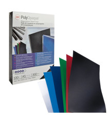 Copertine PolyOpaque - A4 - 300 micron - PPL -  nero coprente - GBC - conf. 100 pezzi Copertine PolyOpaque - A4 - 300 micron - PPL -  nero coprente - GBC - conf. 100 pezzi