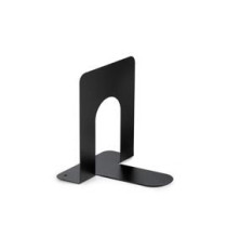 Coppia reggilibri - 12,7 x 16,5 x 16,5 cm - metallo - nero