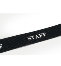 Cordoncini portabadge stampa staff - nero - 44 cm - Durable - conf. 10 pezzi