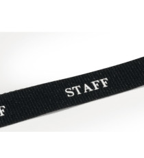 Cordoncini portabadge stampa staff - nero - 44 cm - Durable - conf. 10 pezzi