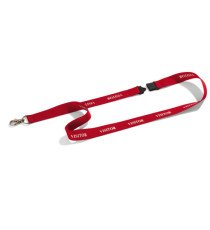Cordoncini portabadge stampa visitor - rosso - 44 cm - Durable - conf. 10 pezzi Cordoncini portabadge stampa visitor - rosso - 44 cm - Durable - conf. 10 pezzi
