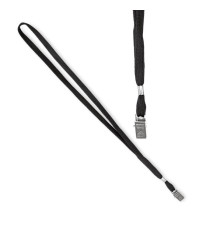 Cordoncino per portabadge - 49 x 1 cm - nero - Lebez - conf. 100 pezzi