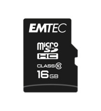Emtec - Micro SDHC Class 10 Classic - ECMSDM16GHC10CG - 16GB Emtec - Micro SDHC Class 10 Classic - ECMSDM16GHC10CG - 16GB