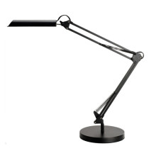 Lampada da tavolo Swingo - a led - con base e morsetto - 44 x 34,5 x 13,5 cm - 10 W - nero - Unilux
