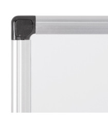 Lavagna magnetica - 90 x 120 cm - superficie in acciao laccato - cornice in alluminio - bianco - Starline