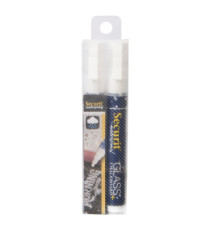 Marcatore a gesso liquido waterproof - punta da 2,00-6,00mm - bianco - Securit - conf. 2 pezzi