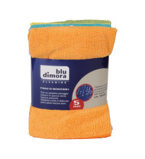 Panno in microfibra - multiuso - 40x40 cm - colori assortiti - Blu Dimora - conf. 5 pezzi Panno in microfibra - multiuso - 40x40 cm - colori assortiti - Blu Dimora - conf. 5 pezzi