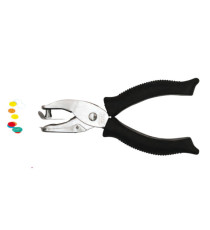 Perforatore a pinza 5840 - 1 foro 6 mm - impugnatura gommata - nero - Lebez Perforatore a pinza 5840 - 1 foro 6 mm - impugnatura gommata - nero - Lebez