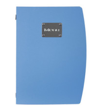 Portamenù Rio - 1 inserto doppio incluso - A4 - 24 x 34 cm - blu - Securit