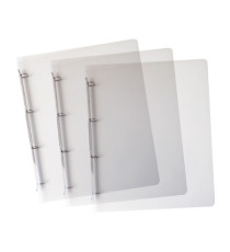 Raccoglitore Lumina - 22 x 30 cm - 4 anelli tondi 15 mm - PP - trasparente - Favorit