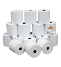 Rotolo per calcolatrici - 57 mm x 28 m - diametro esterno 58 mm - anima 12 mm - 55 gr - carta neutra - Sabacart - bliste Rotolo per calcolatrici - 57 mm x 28 m - diametro esterno 58 mm - anima 12 mm - 55 gr - carta neutra - Sabacart - bliste