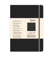 Taccuino Ispira - con elastico - copertina flessibile - A5 - 96 fogli - puntinato - nero - Fabriano Taccuino Ispira - con elastico - copertina flessibile - A5 - 96 fogli - puntinato - nero - Fabriano