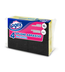 Spugnabella - con impugnatura salvaunghie - giallo/verde - Logex Professional - conf. 4 pezzi Spugnabella - con impugnatura salvaunghie - giallo/verde - Logex Professional - conf. 4 pezzi