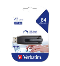 Verbatim - Usb 3.0 Superspeed Store'N'Go V3 Drive - Nero - 49174 - 64GB Verbatim - Usb 3.0 Superspeed Store'N'Go V3 Drive - Nero - 49174 - 64GB