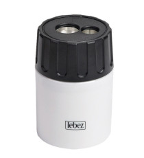 Temperamatite - 2 fori - con contenitore - Lebez Temperamatite - 2 fori - con contenitore - Lebez