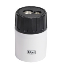 Temperamatite - 2 fori - con contenitore - Lebez Temperamatite - 2 fori - con contenitore - Lebez