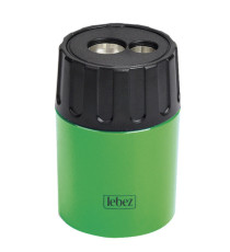 Temperamatite - 2 fori - con contenitore - Lebez Temperamatite - 2 fori - con contenitore - Lebez