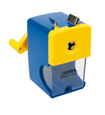 Temperamatite a manovella con contenitore - 1 foro - Lyra