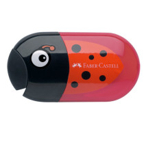 Temperamatite Animals con contenitore - 2 fori - con serbatoio e gomma assortiti - Faber Castell Temperamatite Animals con contenitore - 2 fori - con serbatoio e gomma assortiti - Faber Castell