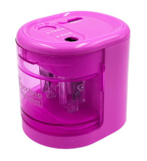 Temperamatite elettrico 4306  con contenitore - 2 fori  - colori assortiti - Lebez