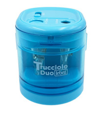 Temperamatite elettrico 4306  con contenitore - 2 fori  - colori assortiti - Lebez