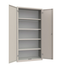 Armadio contenitore monoblocco - 100 x 45 x 200 cm - grigio chiaro - Armet Armadio contenitore monoblocco - 100 x 45 x 200 cm - grigio chiaro - Armet