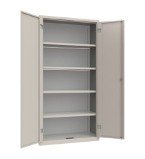 Armadio contenitore monoblocco - 100 x 45 x 200 cm - grigio chiaro - Armet Armadio contenitore monoblocco - 100 x 45 x 200 cm - grigio chiaro - Armet