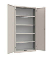 Armadio contenitore monoblocco - 100 x 45 x 200 cm - grigio chiaro - Armet