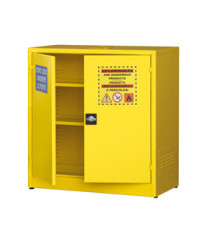 Armadio di sicurezza - per liquidi infiammabili - 107,5 x 50 x 110 cm - giallo - Carvel