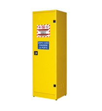 Armadio di sicurezza per liquidi infiammabili - 57,5 x 50 x 185 cm - giallo - Carvel