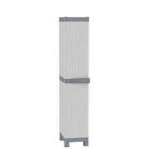Armadio Domino Wave - Base 2350 UW - 1 anta - 35 x 43,8 x 181,8 cm - PPL - grigio - Terry
