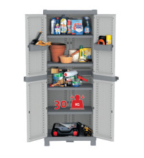 Armadio Domino Wave - Base 2700 UW - 2 ante - 70 x 43,8 x 181,8 cm - PPL - grigio - Terry Armadio Domino Wave - Base 2700 UW - 2 ante - 70 x 43,8 x 181,8 cm - PPL - grigio - Terry