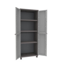 Armadio JWood 268 - 2 ante - 68 x 37,5 x 170 cm - PPL - effetto legno - grigio tortora - Terry Armadio JWood 268 - 2 ante - 68 x 37,5 x 170 cm - PPL - effetto legno - grigio tortora - Terry