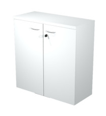 Armadio modulare - basso a 2 ante battenti - 90 x 44 x 85 cm - bianco