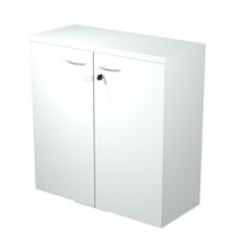 Armadio modulare - basso a 2 ante battenti - 90 x 44 x 85 cm - bianco