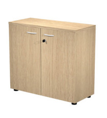 Armadio modulare - basso a 2 ante battenti - 90 x 44 x 85 cm - rovere