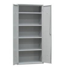 Armadio multiuso in metallo - a 2 ante - 100 x 40 x180 cm - grigio - Fasma