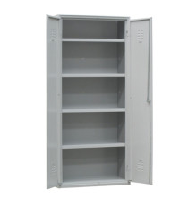 Armadio multiuso in metallo - a 2 ante - 80 x 40 x180 cm - grigio - Fasma