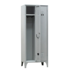 Armadio spogliatoio in metallo - 2 vani - 70 x 35 x 180 cm - grigio - Fasma Armadio spogliatoio in metallo - 2 vani - 70 x 35 x 180 cm - grigio - Fasma