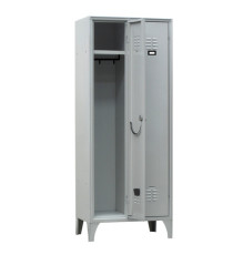 Armadio spogliatoio in metallo - 2 vani - 70 x 35 x 180 cm - grigio - Fasma Armadio spogliatoio in metallo - 2 vani - 70 x 35 x 180 cm - grigio - Fasma