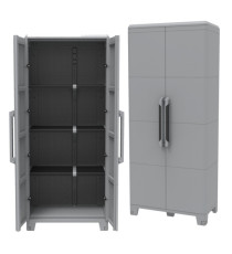 Armadio Transforming Modular 4 - 78 x 43,6 x 184,4 cm - PPL - grigio - Terry Armadio Transforming Modular 4 - 78 x 43,6 x 184,4 cm - PPL - grigio - Terry