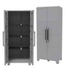 Armadio Transforming Modular 4 - 78 x 43,6 x 184,4 cm - PPL - grigio - Terry Armadio Transforming Modular 4 - 78 x 43,6 x 184,4 cm - PPL - grigio - Terry